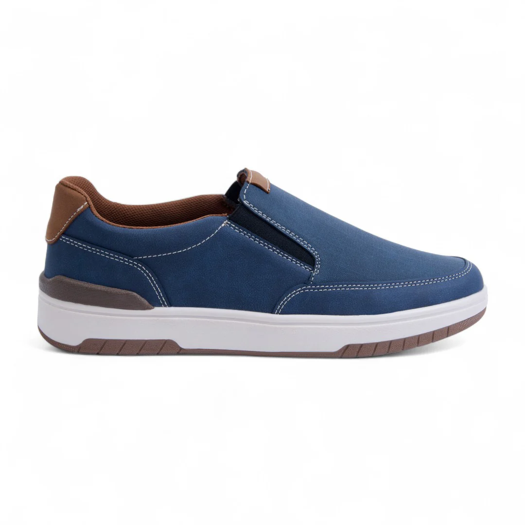 MOCASÍN DE PISO AZUL SINTÉTICO 17933 - Image 5