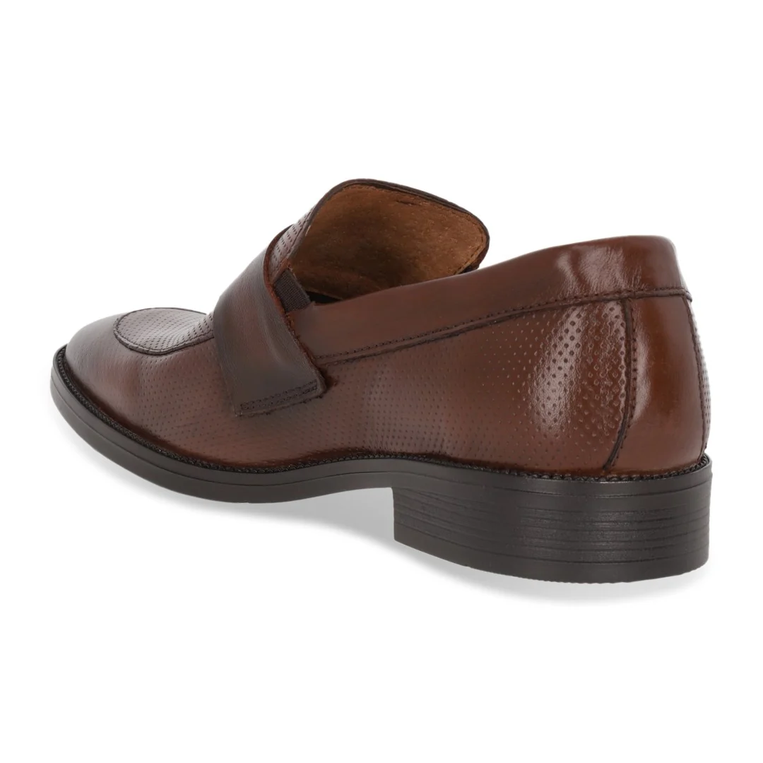 MOCASÍN DE PISO CABALLERO CAFÉ PIEL 71623 - Image 3