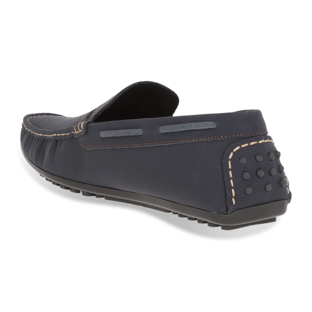 MOCASÍN DE PISO CABALLERO MARINO Y CAFÉ SINTÉTICO DÚO 608 - Image 10