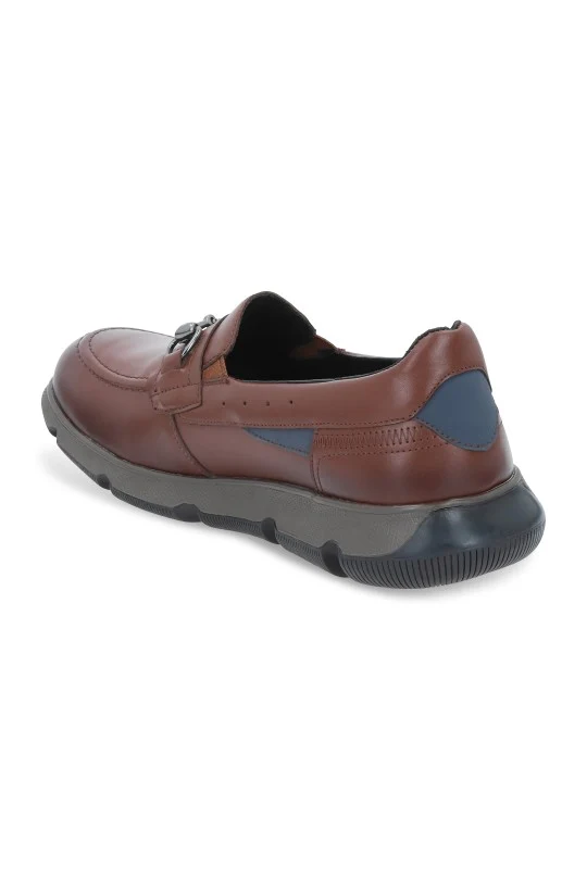 MOCASIN DE PISO CAFÉ DE PIEL 07923 - Image 3