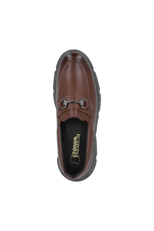 MOCASIN DE PISO CAFÉ DE PIEL 07923 - Image 4