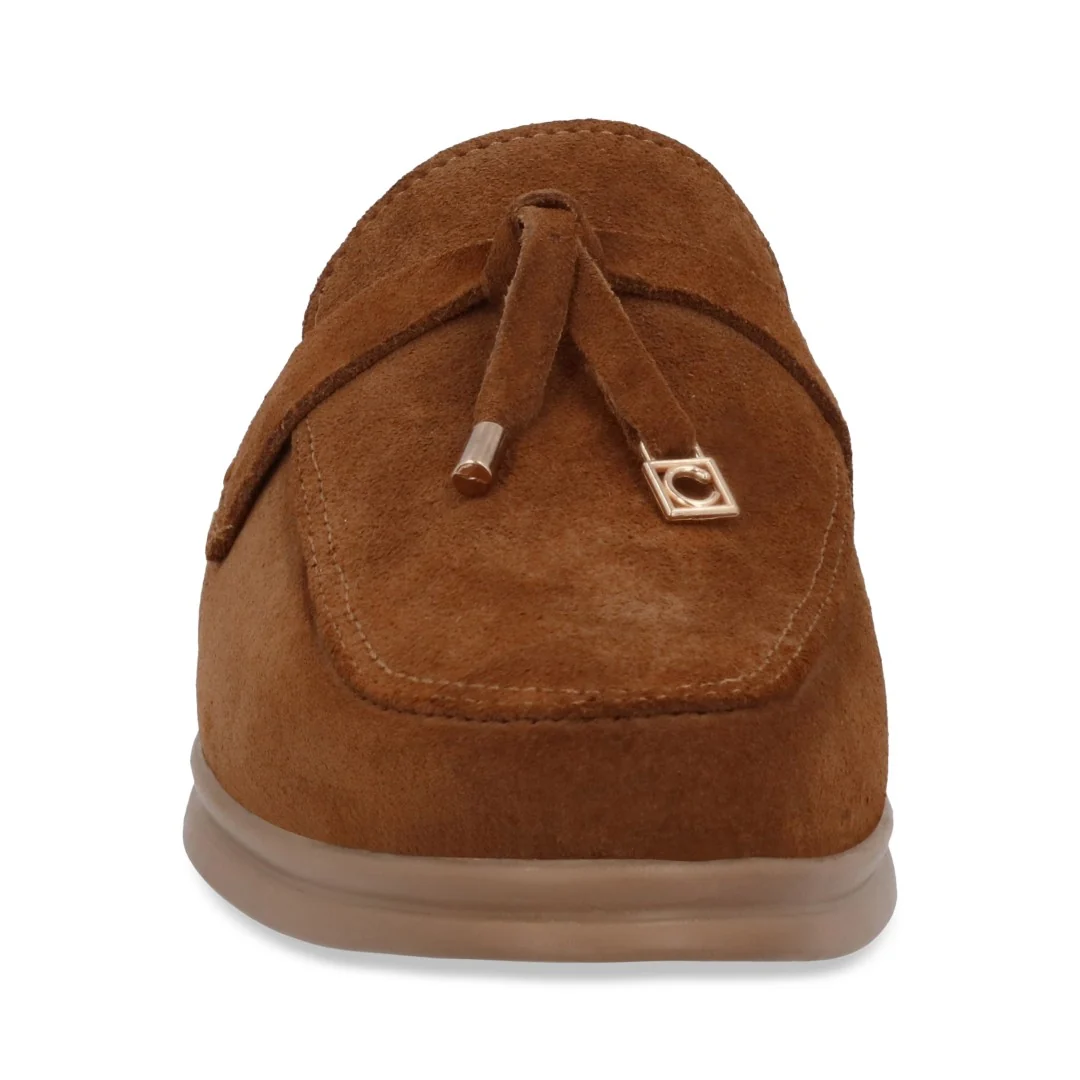 MOCASÍN DE PISO MIEL DESTALONADA CON DETALLE 75297 - Image 6