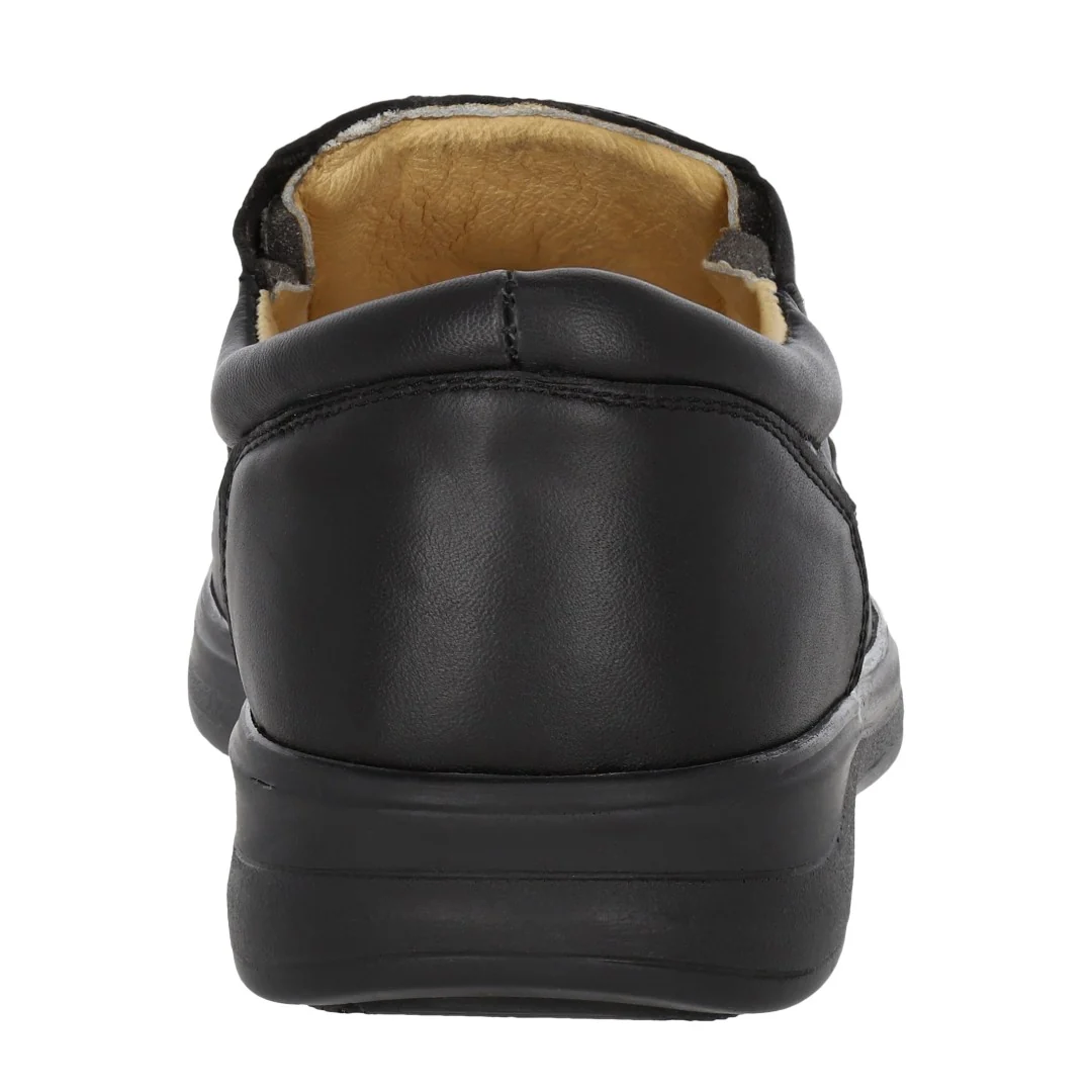 MOCASÍN DE PISO NEGRO PIEL 56231 - Image 3