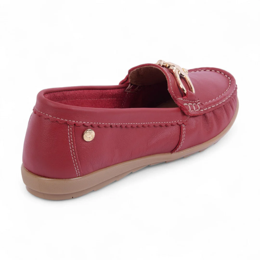 MOCASÍN DE PISO ROJO HERRAJE 26241 - Image 3