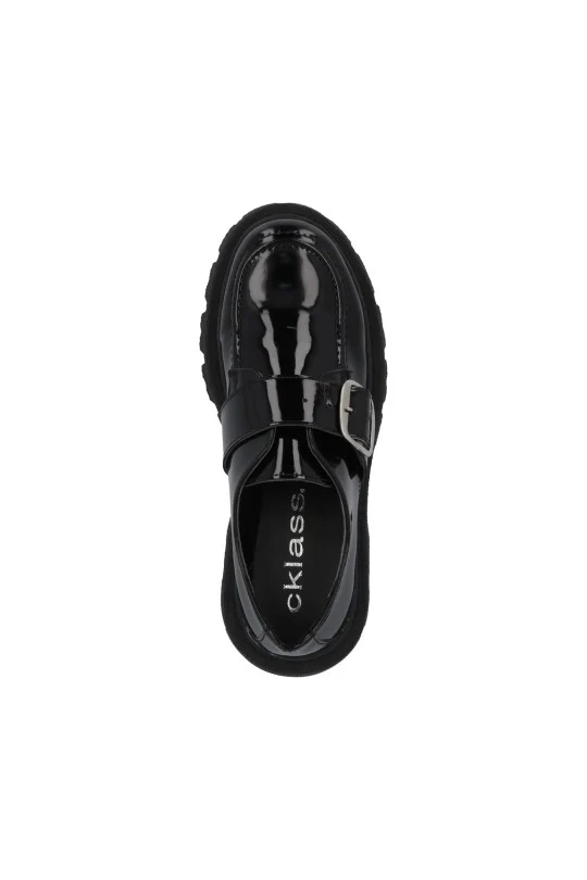 MOCASIN DE PLATAFORMA NEGRO CON HEBILLA 35526 - Image 4
