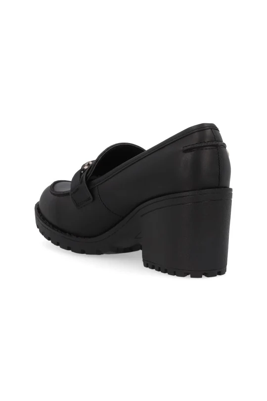 MOCASIN DE TACÓN NEGRO CON ADORNO 76112 - Image 3