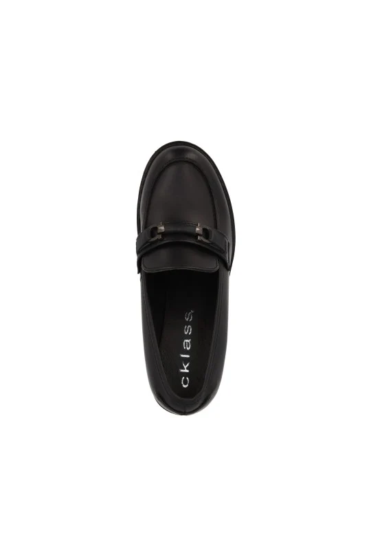 MOCASIN DE TACÓN NEGRO CON ADORNO 76112 - Image 4