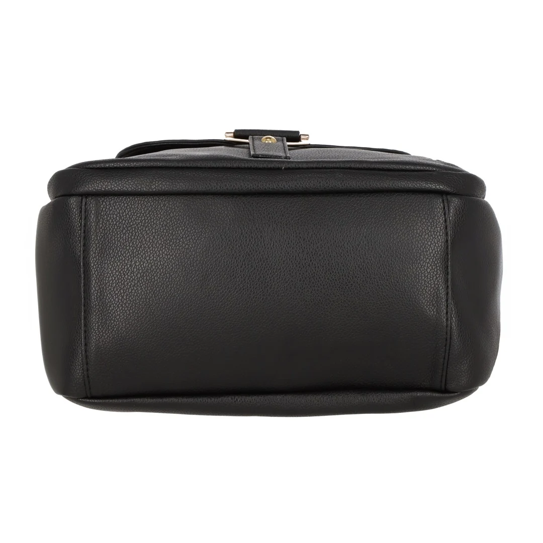 MOCHILA COLOR NEGRO CON HERRAJES DORADOS 99574 - Image 6