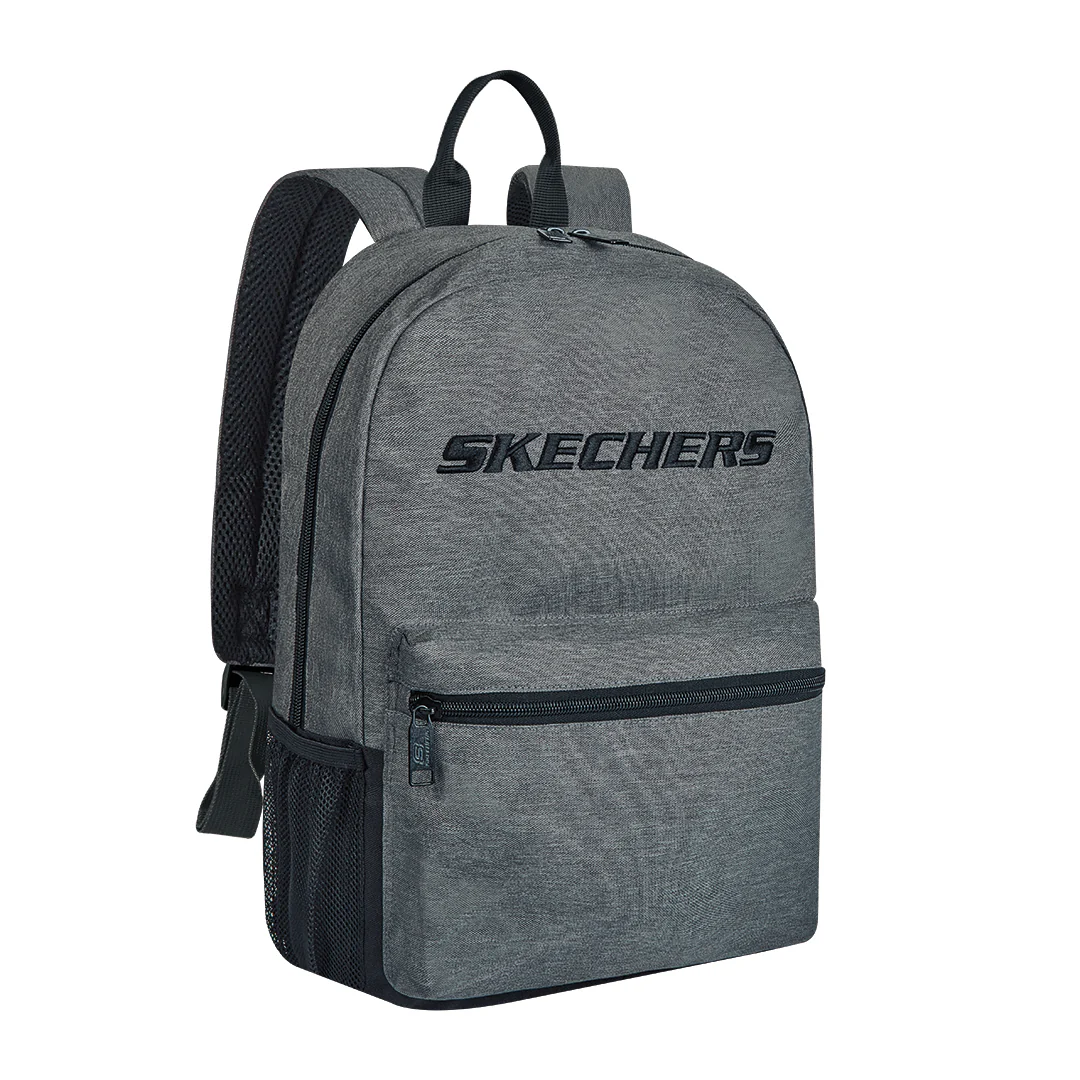 MOCHILA ESCOLAR CON BOLSILLO FRONTAL GRIS 67263