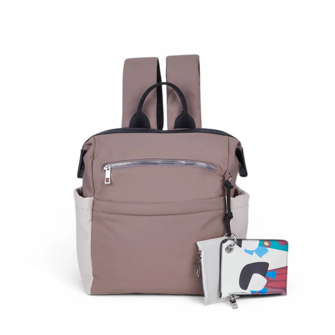 MOCHILA TEXTIL CON MONEDEROS MULTICOLOR 83776 - Image 5