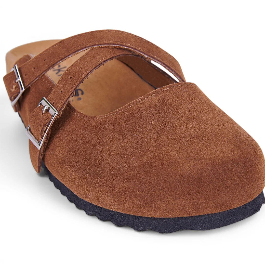 MULE CON DOBLE CORREA MIEL 58616 - Image 6