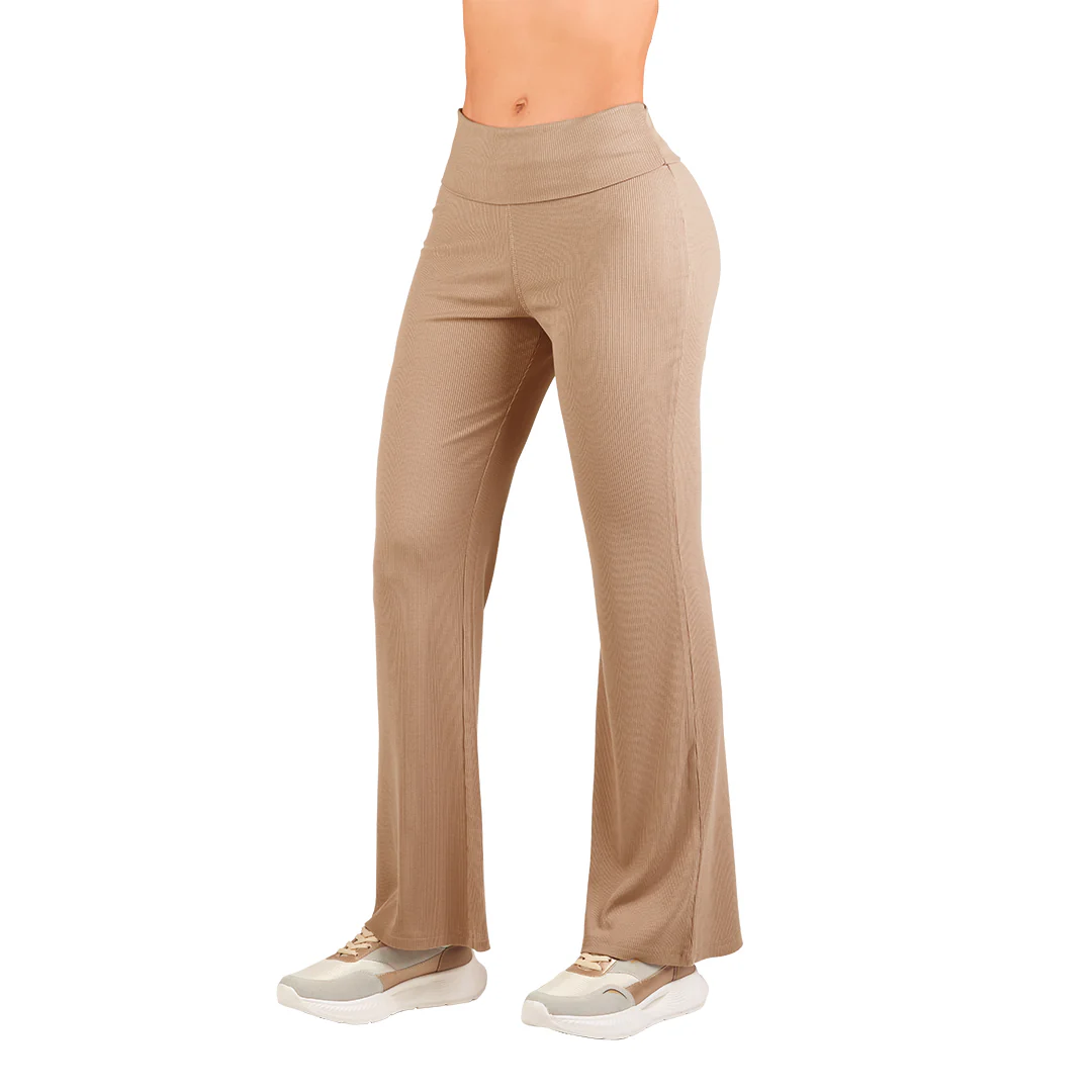 PANTALÓN ACAMPANADO BEIGE 81898