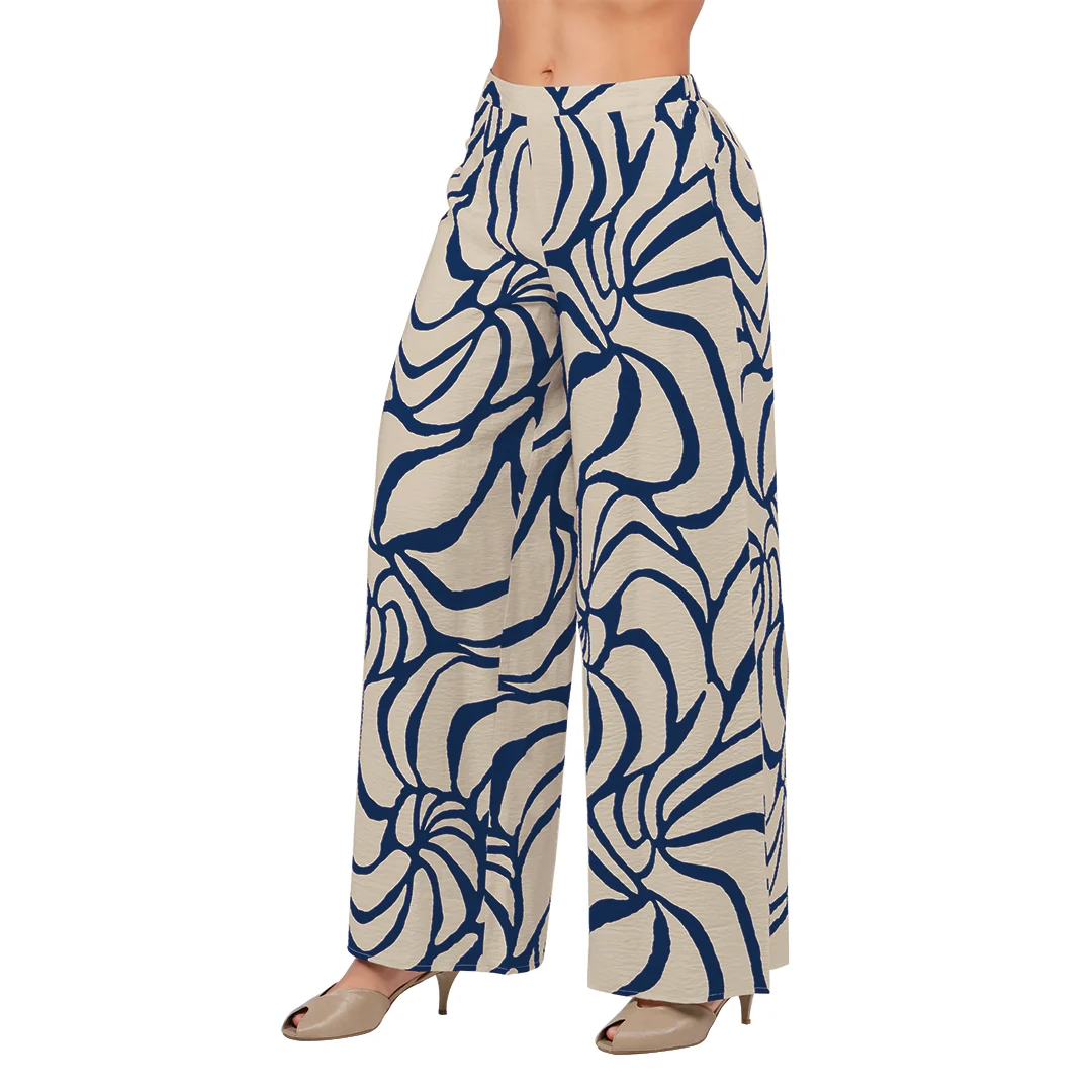 PANTALÓN AMPLIO ESTAMPADO MULTICOLOR 92179 - Image 2