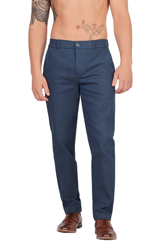 PANTALÓN AZUL CON ESTRUCTURA 99567