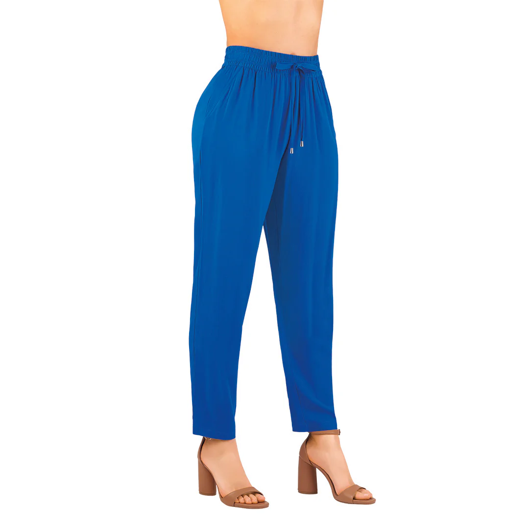 PANTALÓN AZUL FLUIDO 90584