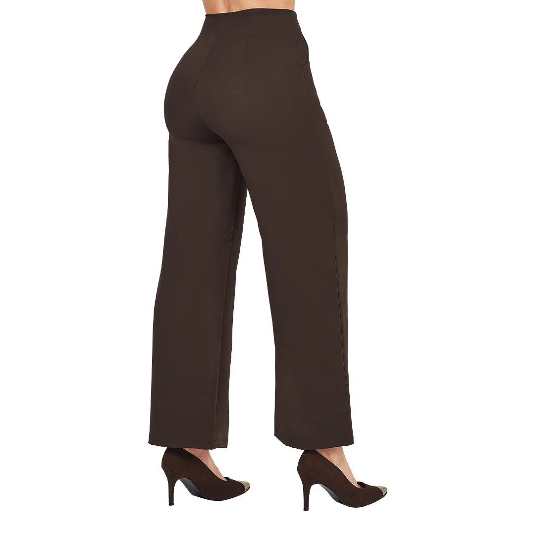 PANTALÓN CAFÉ RECTO MUJER 31563 - Image 2