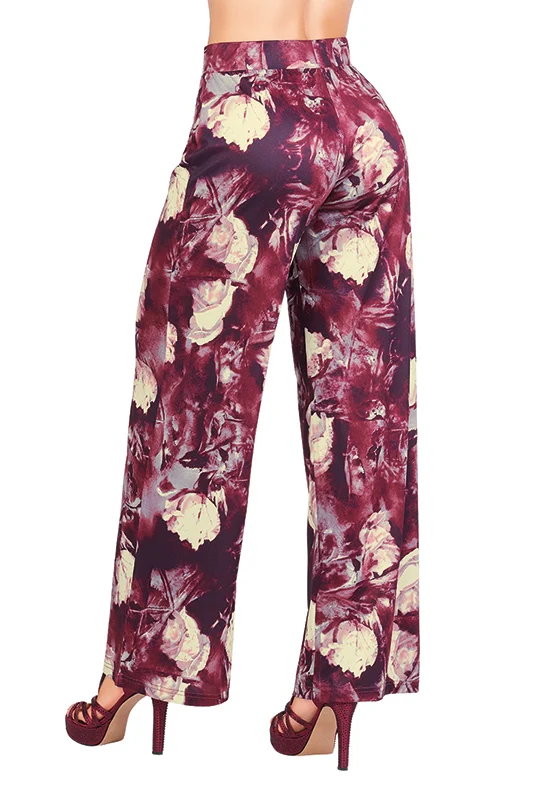 PANTALÓN CON ESTAMPADO DE FLORES 97059