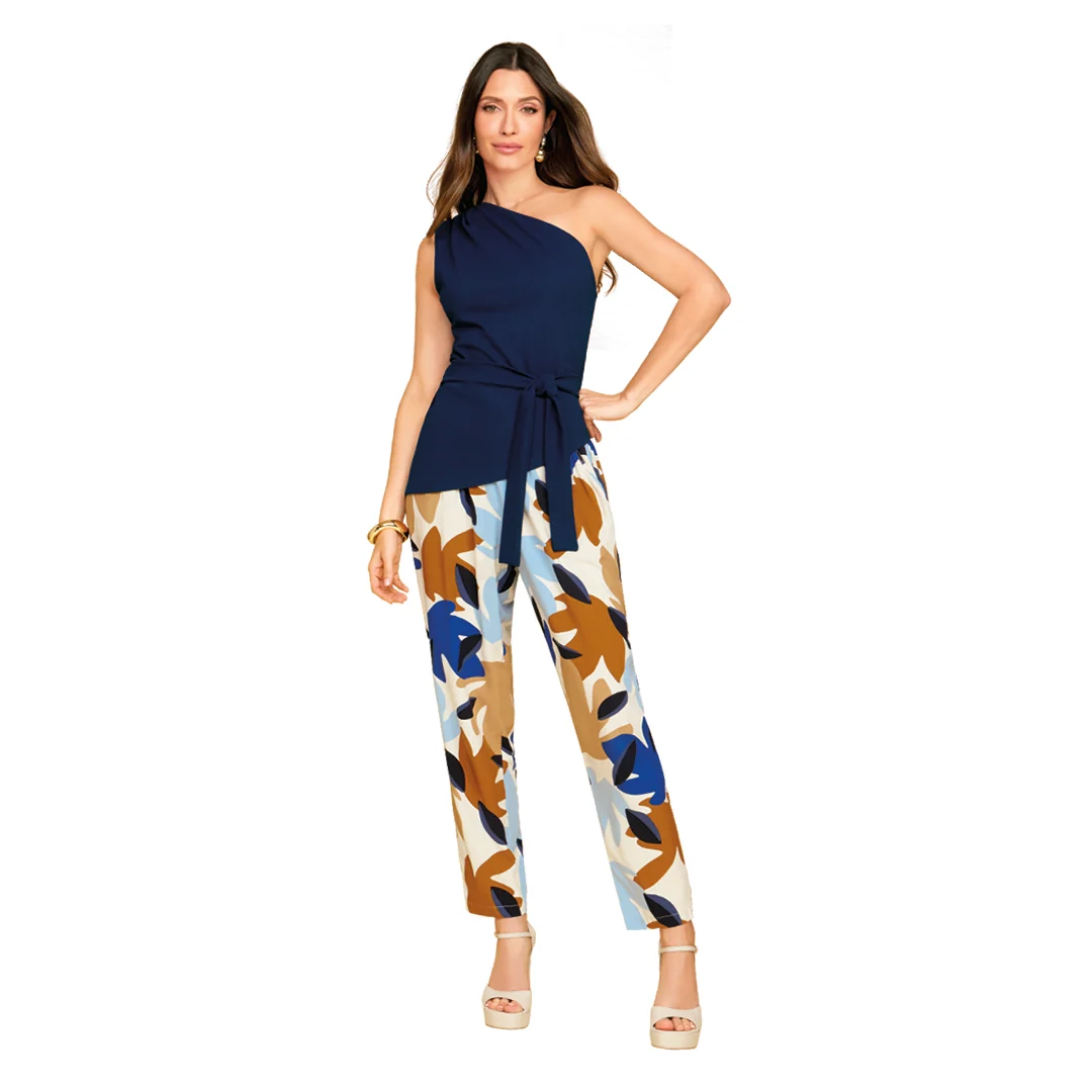 PANTALÓN MULTICOLOR ESTAMPADO 90583