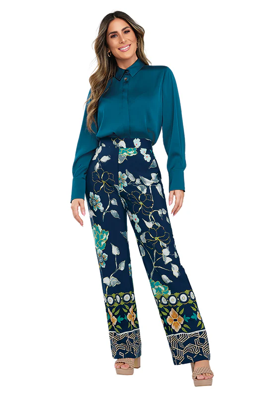 PANTALÓN MULTICOLOR ESTAMPADO 99467