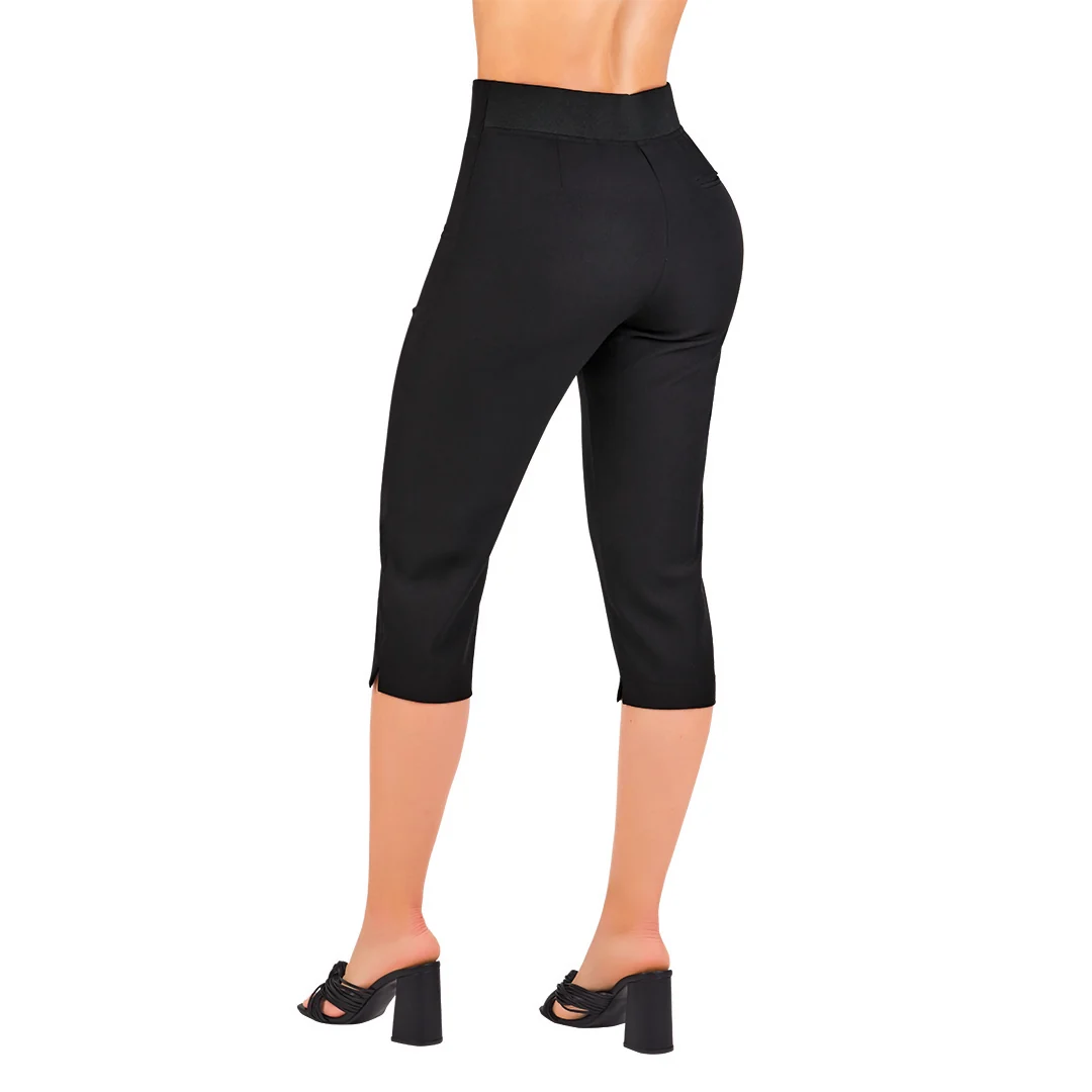 PANTALÓN NEGRO CAPRI 91560 - Image 2