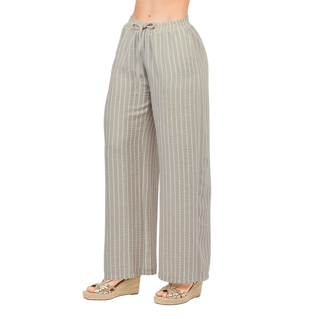 PANTALÓN RECTO RAYAS VERTICALES MULTICOLOR 06994