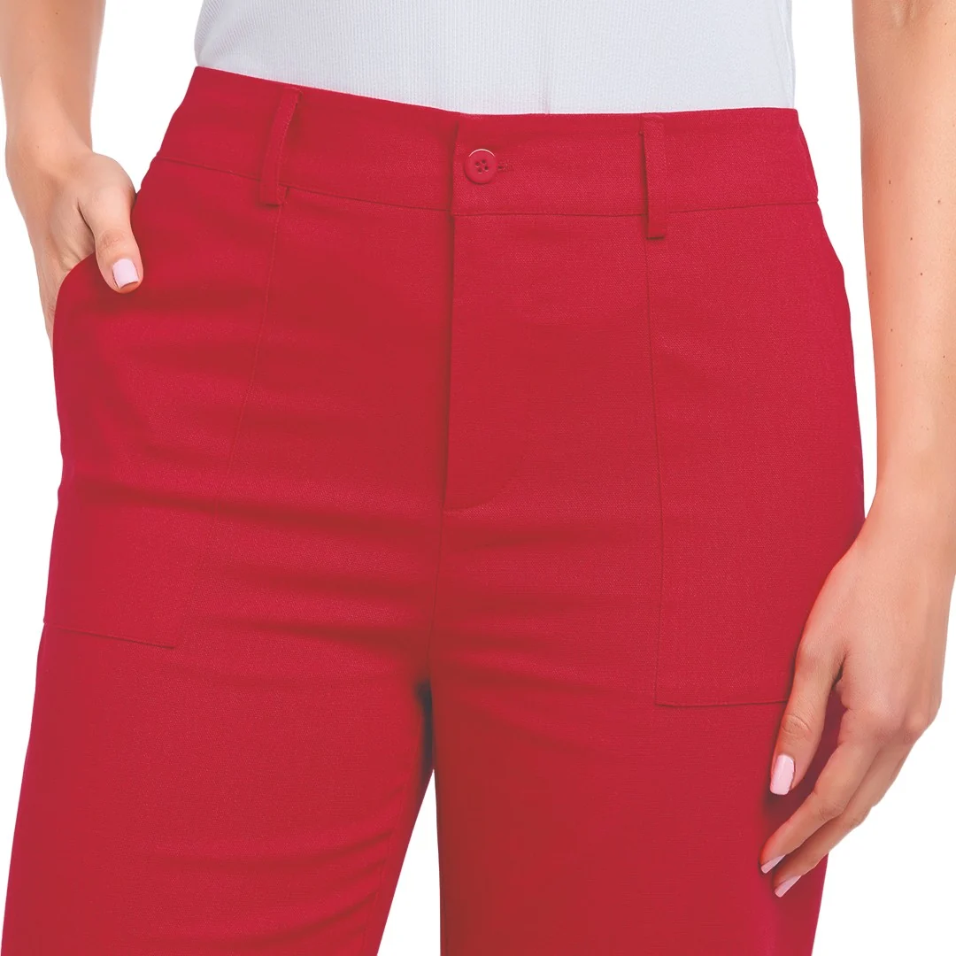 PANTALÓN ROJO RECTO 90296 - Image 3
