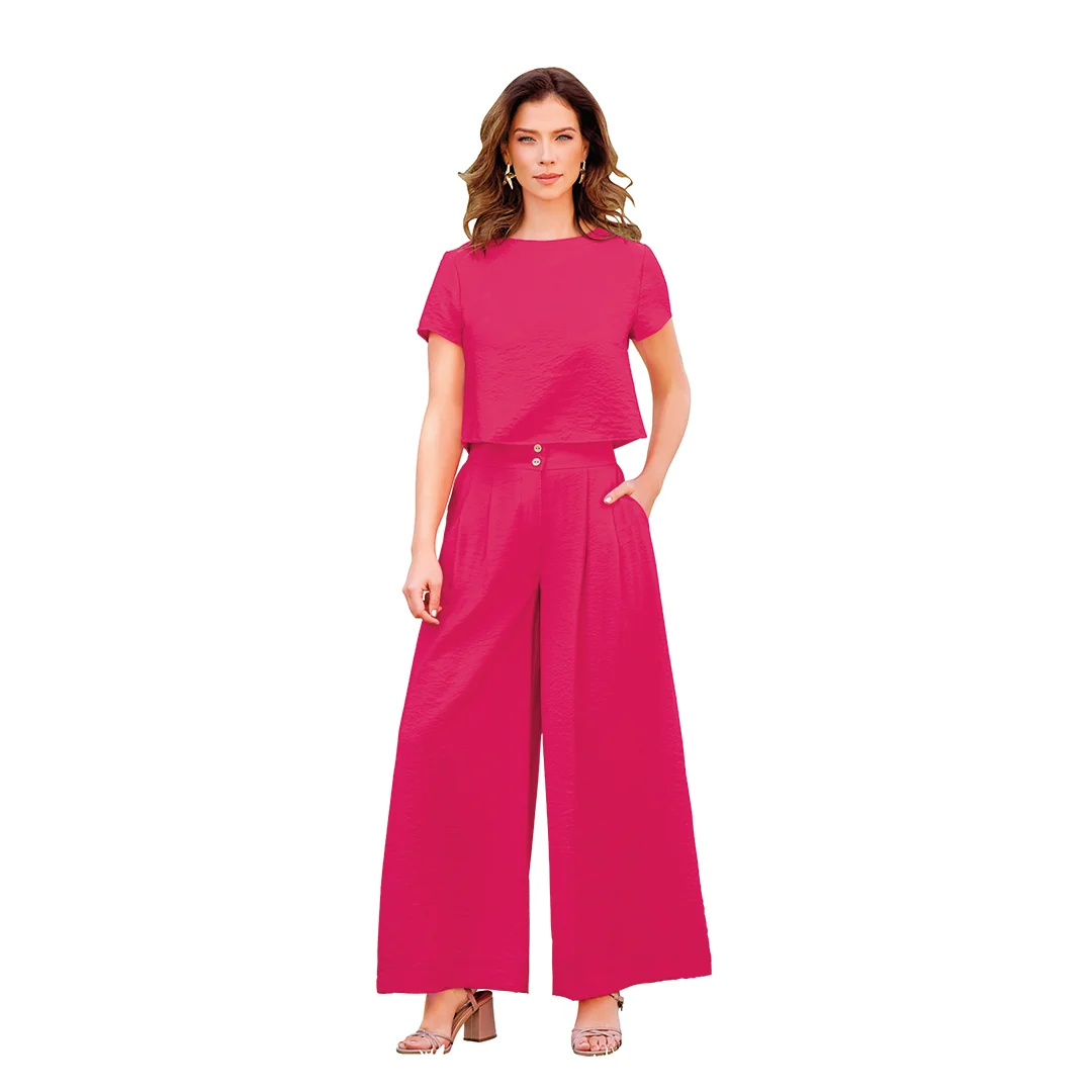 PANTALÓN ROSA AMPLIO 91579