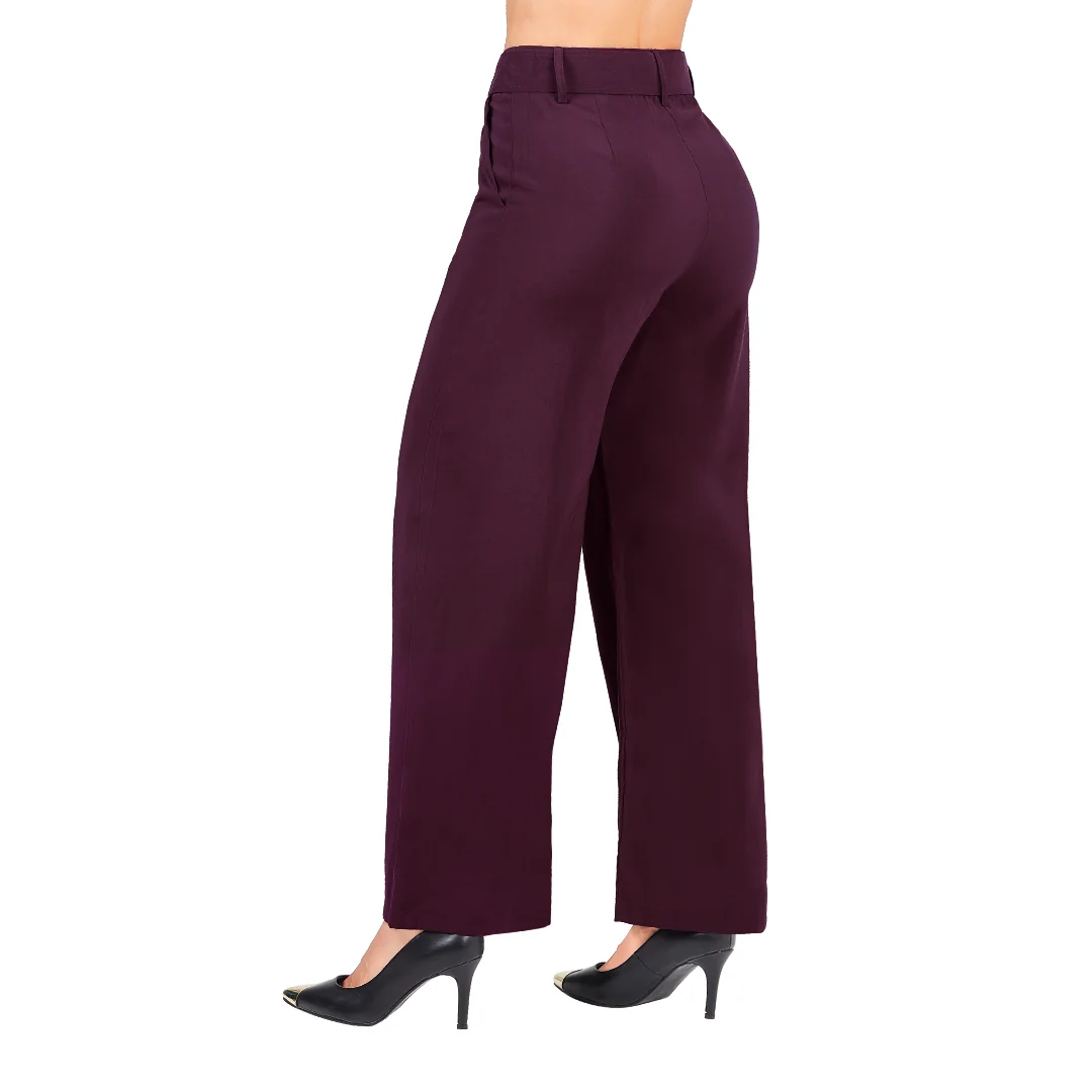 PANTALÓN TINTO CON CINTURÓN 92002