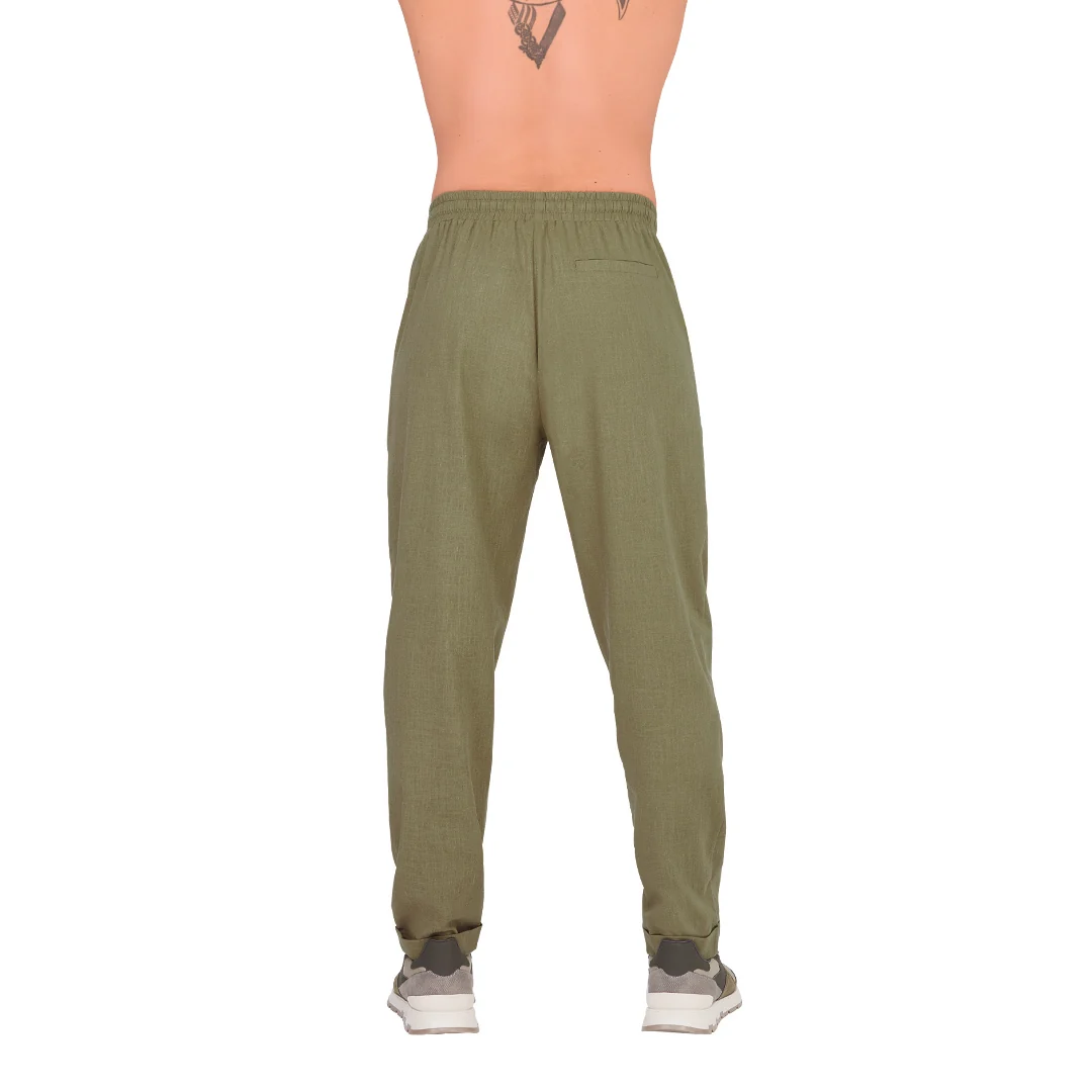 PANTALÓN VERDE CINTURA ELÁSTICA 91455 - Image 2