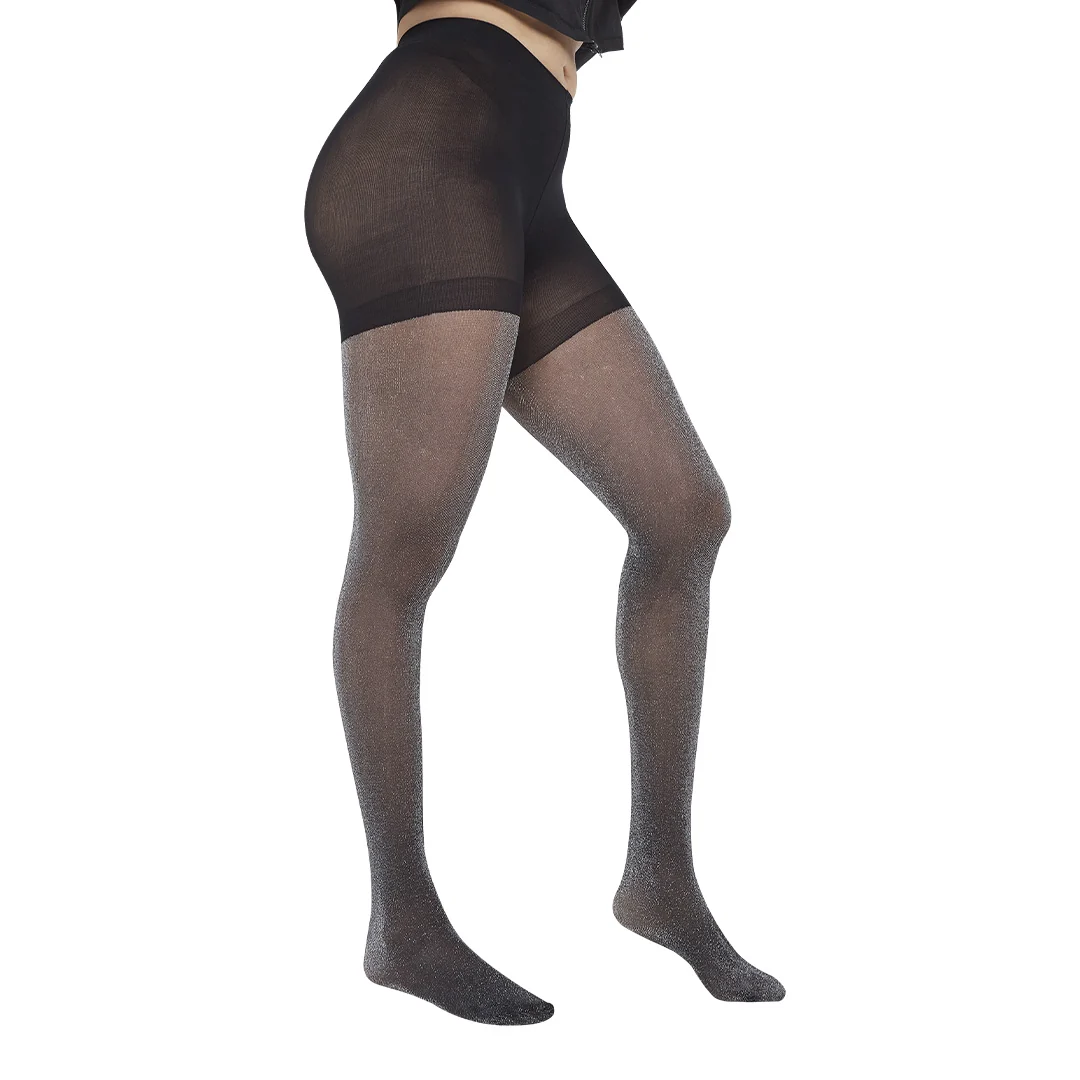 PANTIMEDIAS CON LUREX COLOR NEGRO MUJER 71473