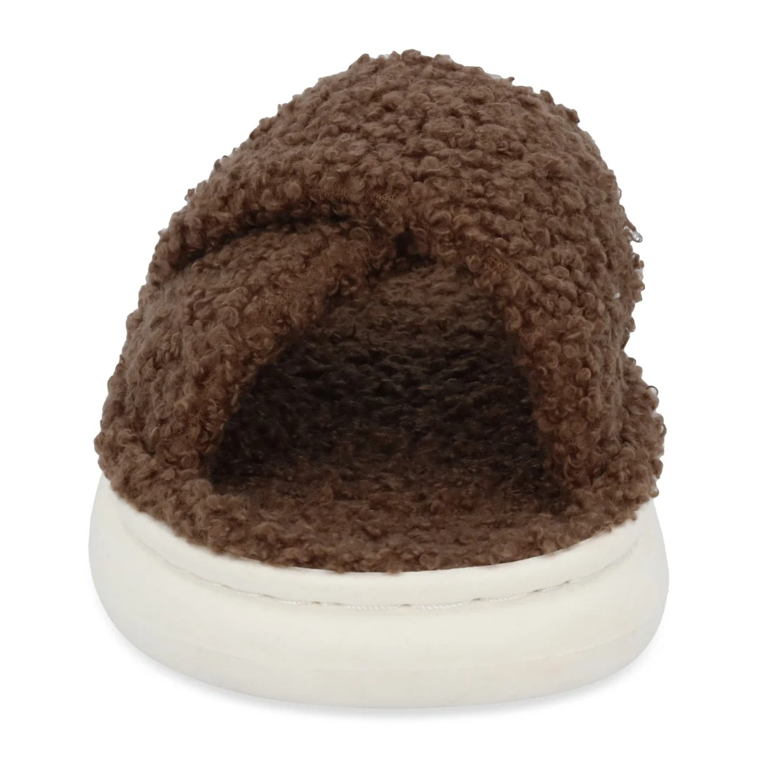PANTUFLA DE PISO CAFÉ TEXTIL 71561 - Image 3