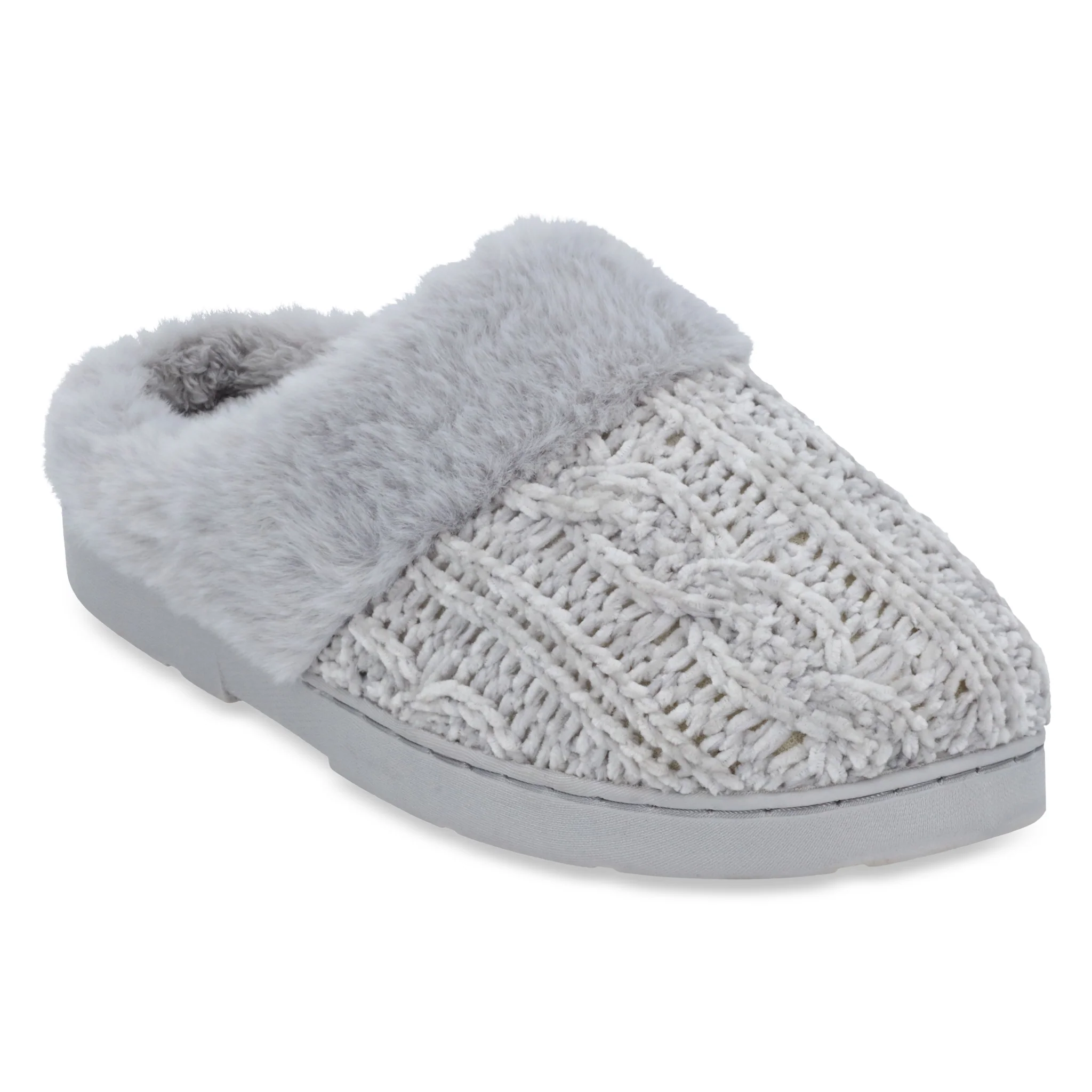 PANTUFLA DE PISO GRIS TEXTIL 70333