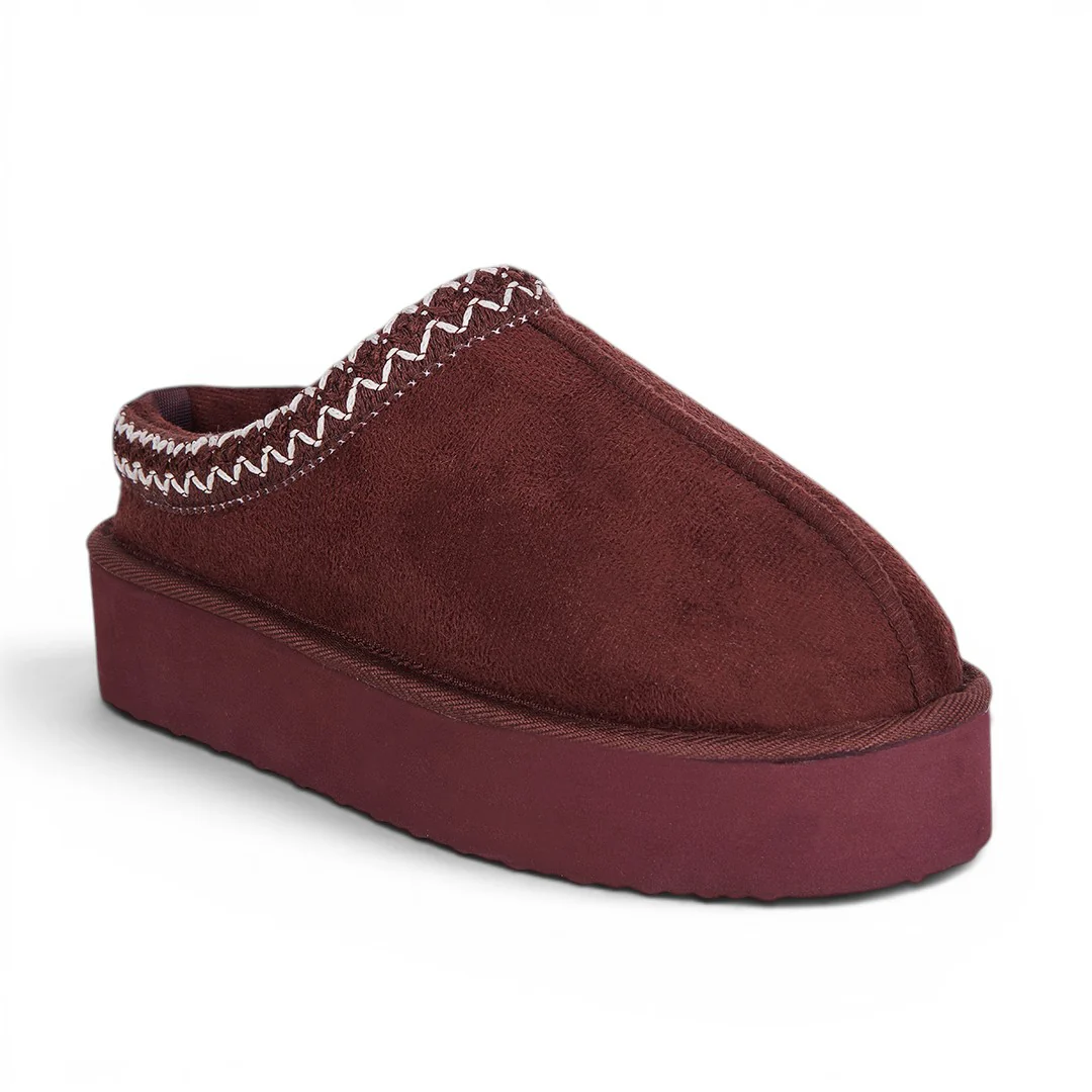 PANTUFLA CON PELUCHE CAFÉ 71430