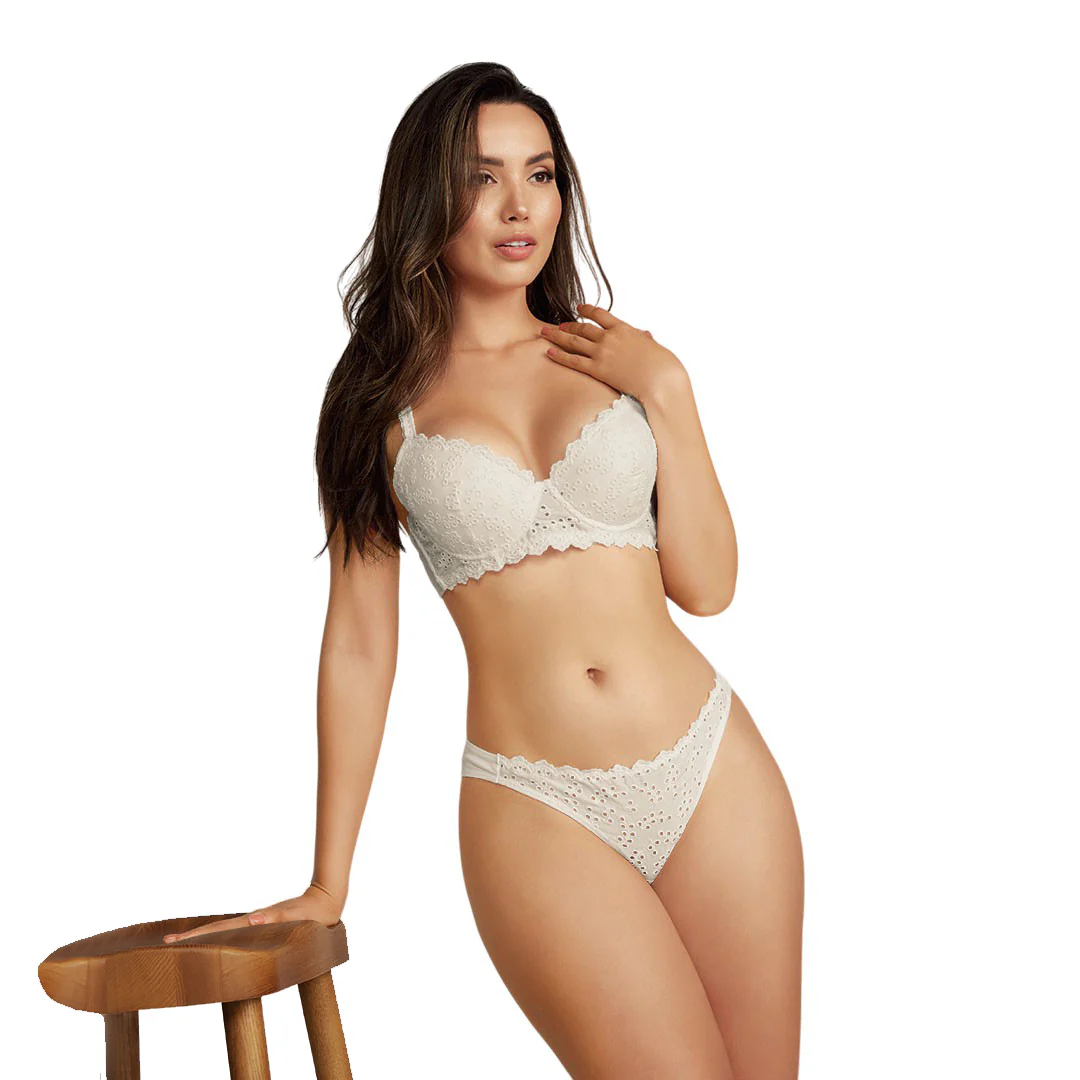 PANTY ENCAJE FLORAL BEIGE 82547