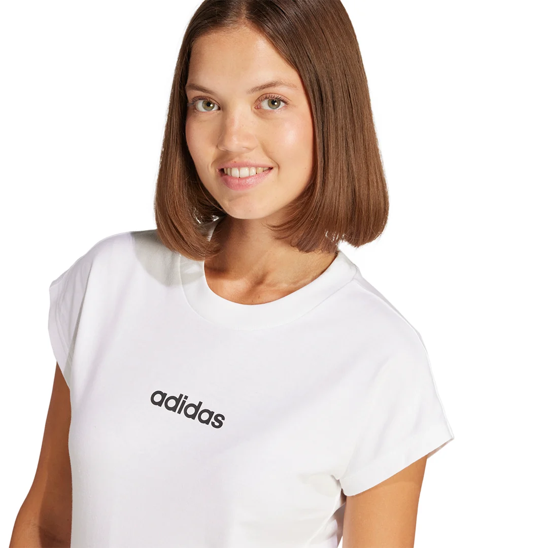 PLAYERA ADIDAS ESSENTIALS LINEAR BLANCO 61821 - Image 2
