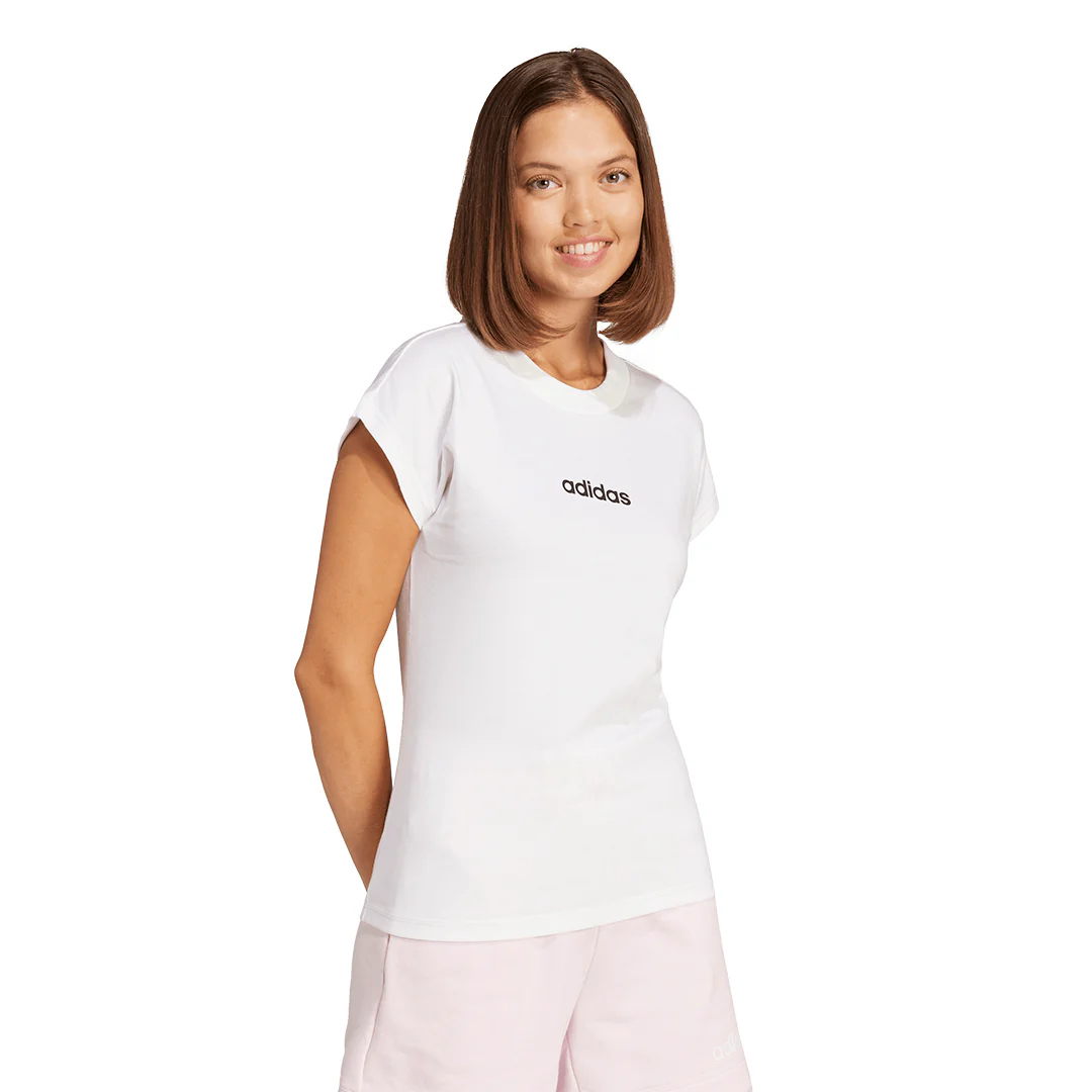 PLAYERA ADIDAS ESSENTIALS LINEAR BLANCO 61821 - Image 3