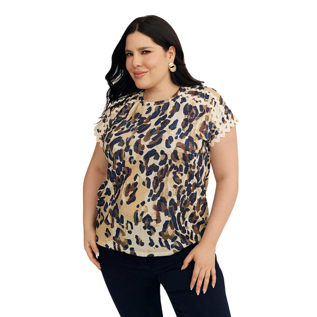 PLAYERA ANIMAL PRINT MANGA CORTA 95262 - Image 2