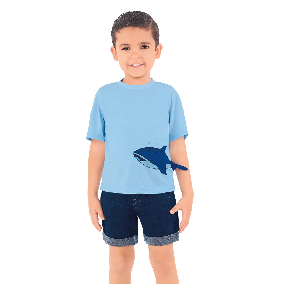 PLAYERA AZUL DE TIBURÓN 96462
