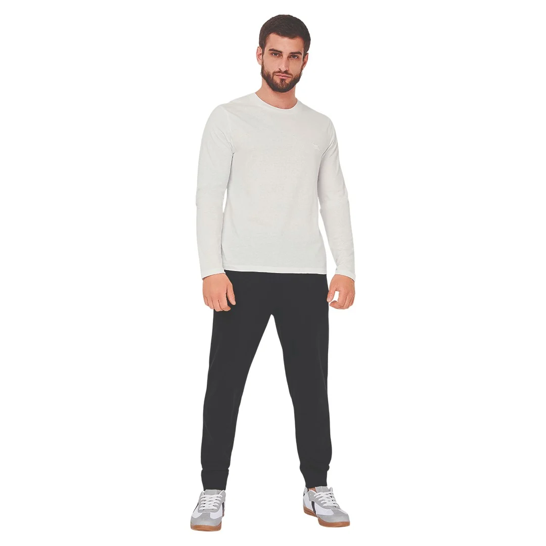 PLAYERA BÁSICA MANGA LARGA BLANCO 96293