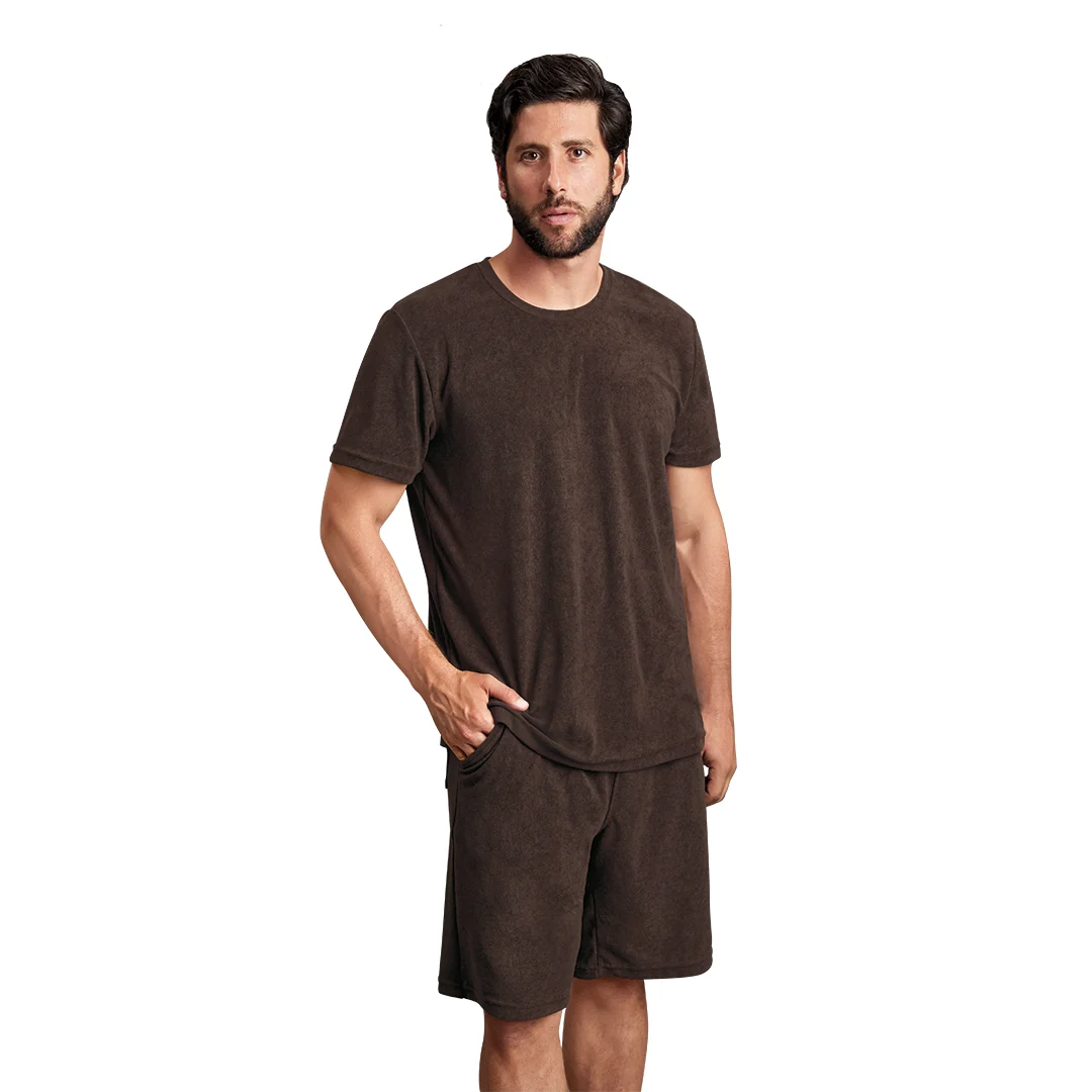 PLAYERA CAFÉ CON TEXTURA 29073