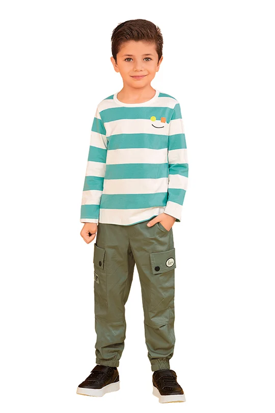 PLAYERA CON ESTAMPADO DE RAYAS 91388