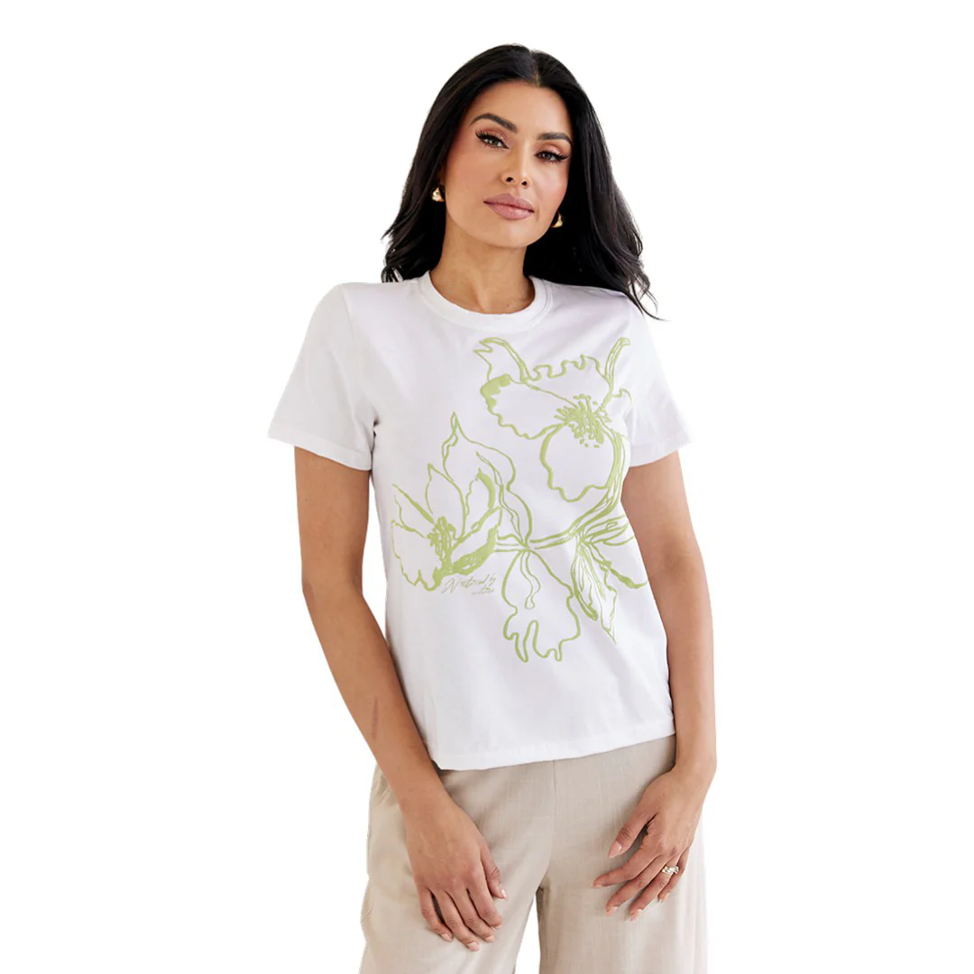 PLAYERA ESTAMPADO FLORAL IVORY 54641