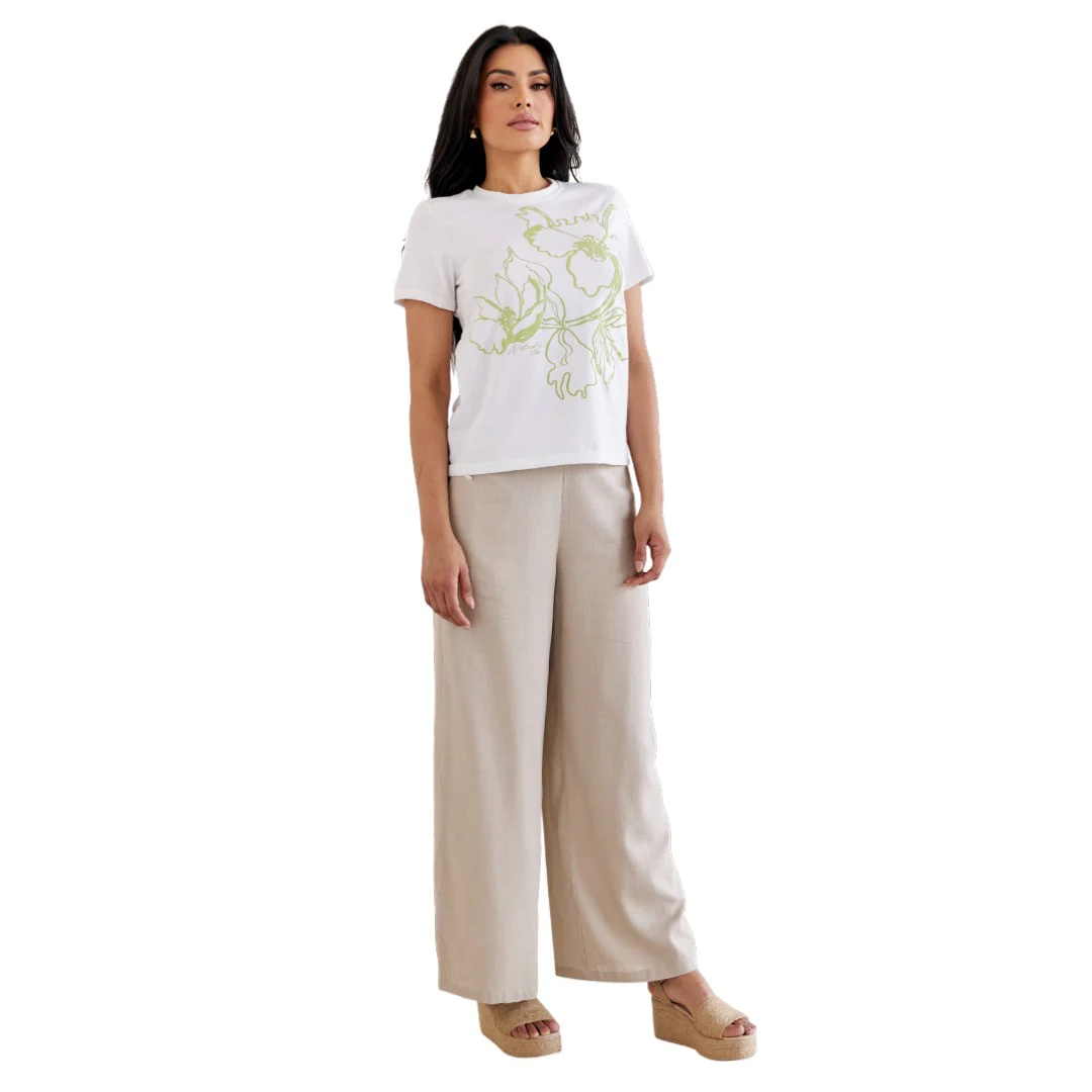 PLAYERA ESTAMPADO FLORAL IVORY 54641 - Image 3