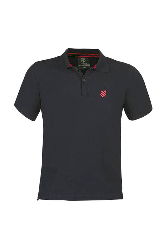Playera kswiss polo color negro y blanco 67630