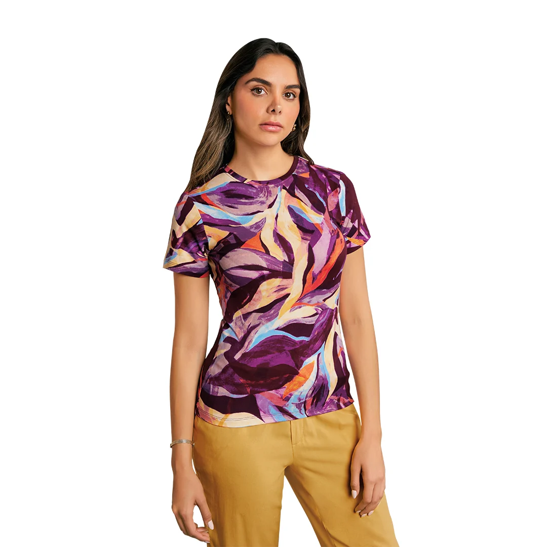 PLAYERA MULTICOLOR ESTAMPADA 93066