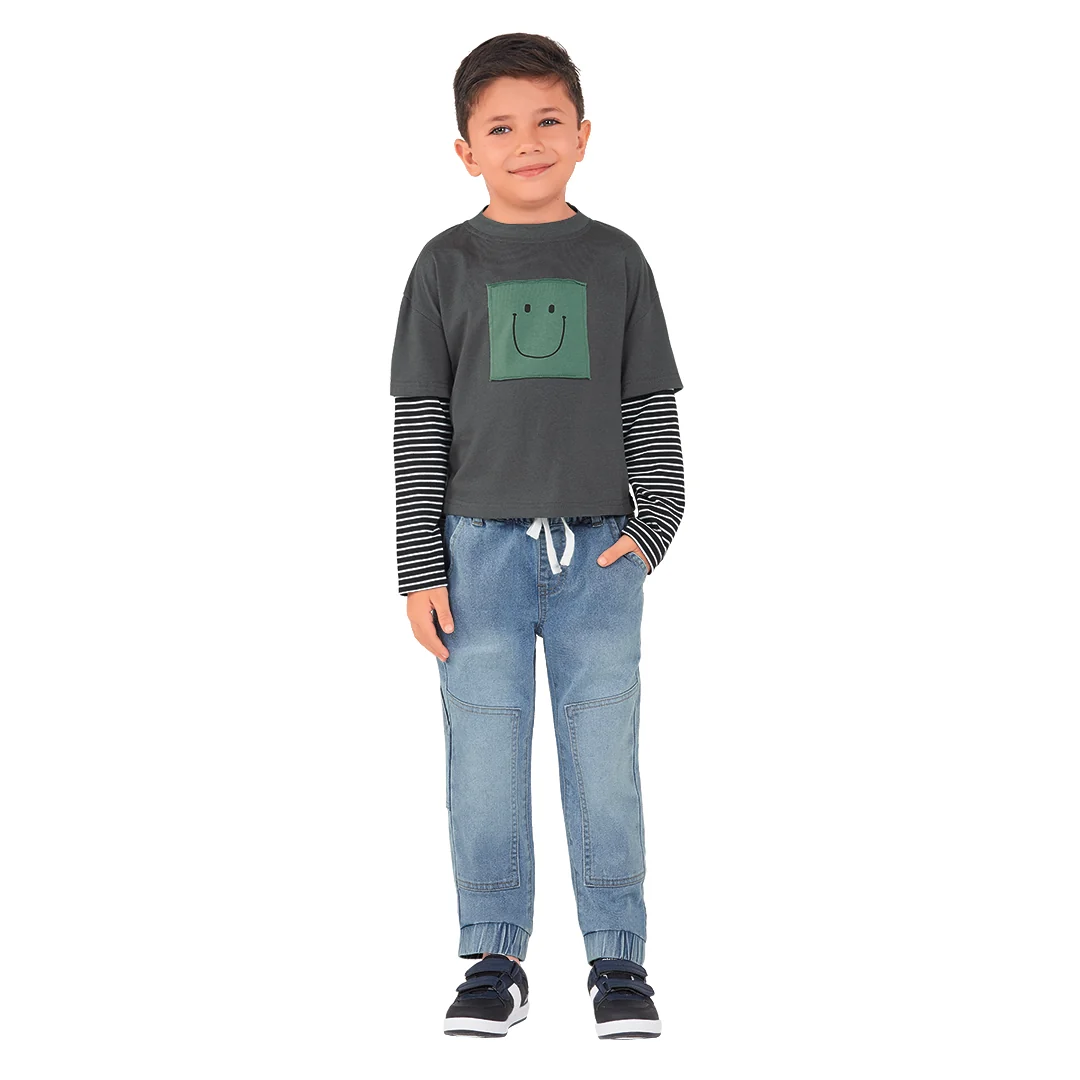 PLAYERA MULTICOLOR MANGA LARGA 96464