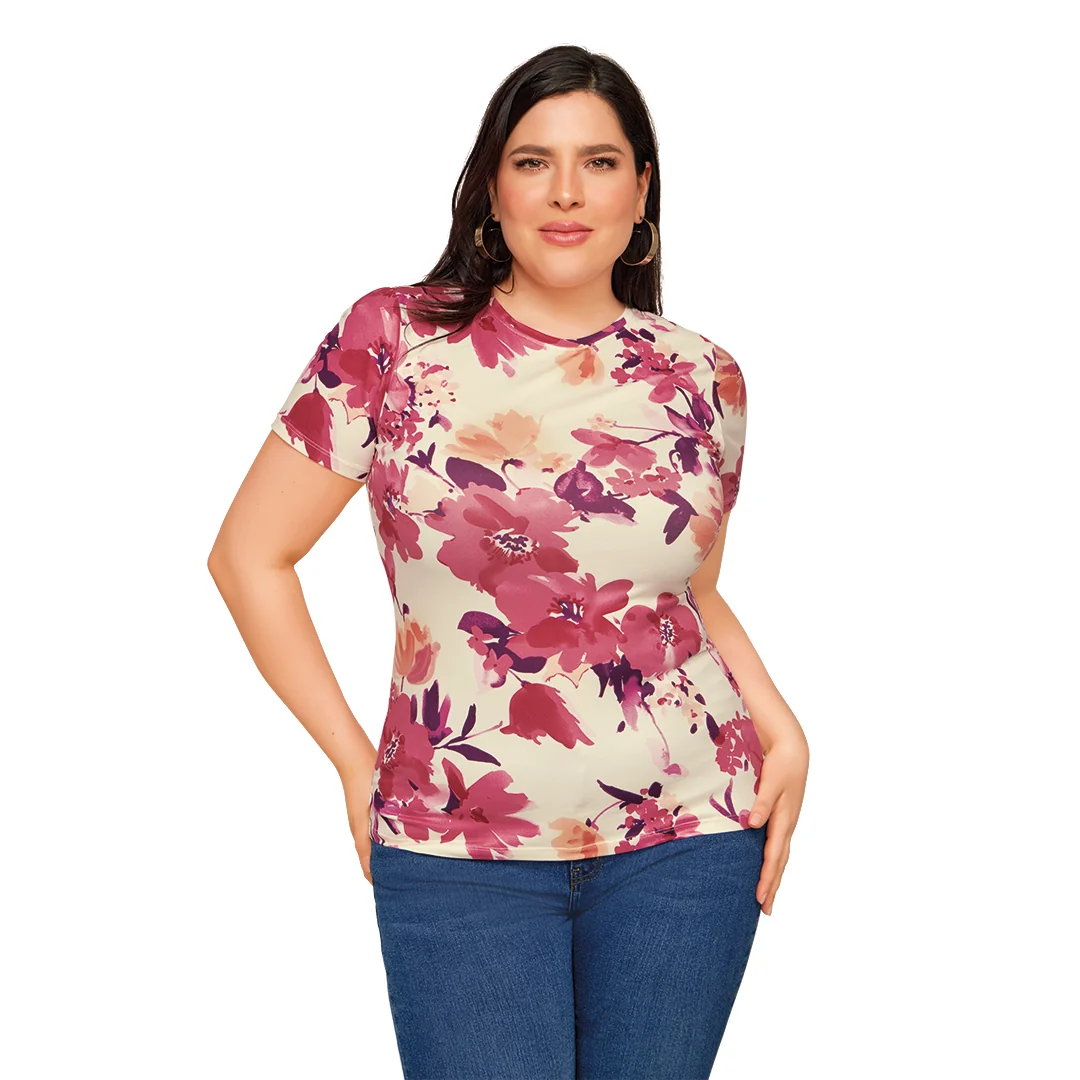 PLAYERA MULTICOLOR ROSA 93041 - Image 2