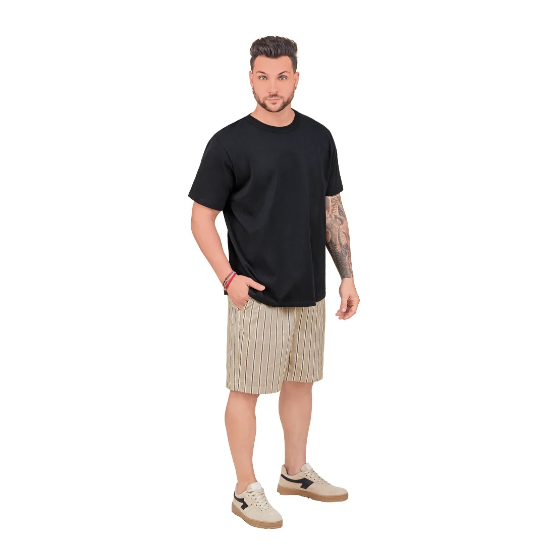 PLAYERA NEGRA OVERSIZED 91083