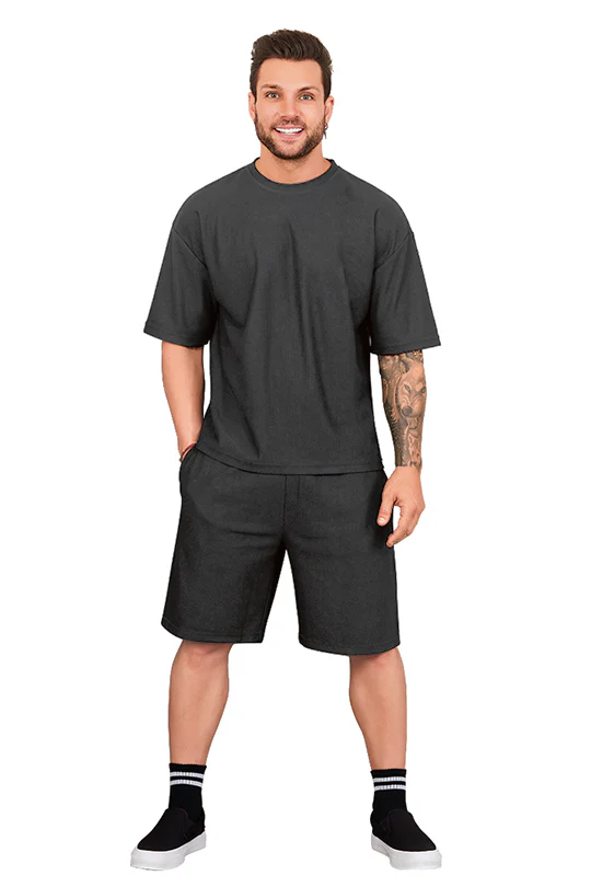 PLAYERA OVERSIZED NEGRO 90380