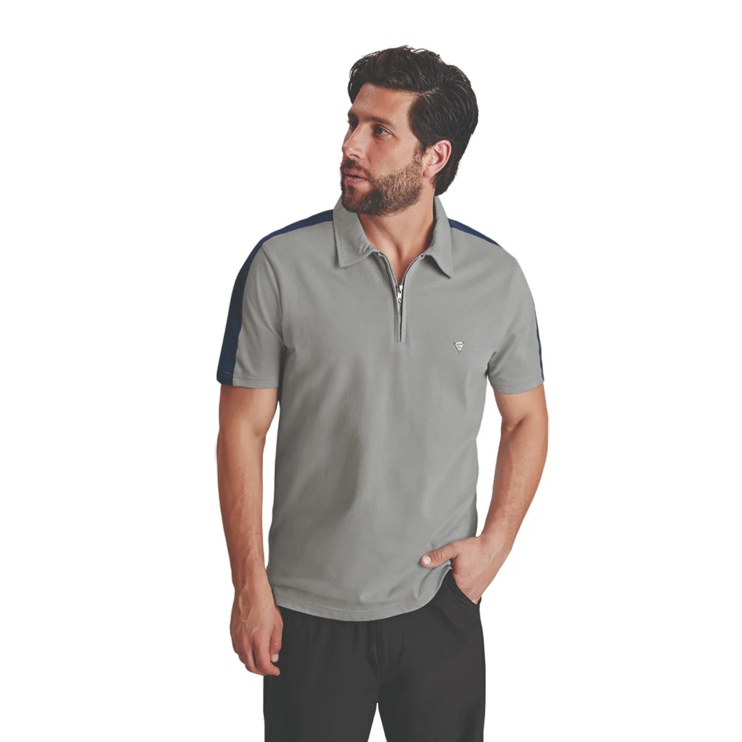 PLAYERA TIPO POLO GRIS 96253
